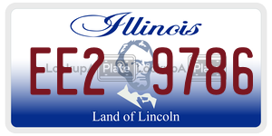 EE29786 license plate in Illinois