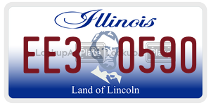 EE30590  license plate in IL