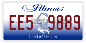 EE59889 license plate in Illinois