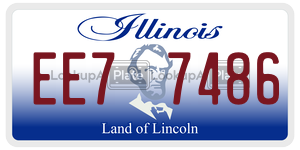 EE77486 license plate in Illinois