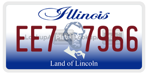 EE77966  license plate in IL