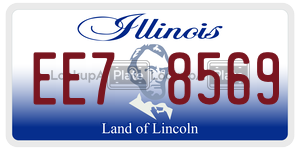 EE78569  license plate in IL