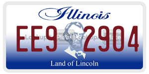 EE92904 license plate in Illinois
