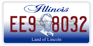 EE98032 license plate in Illinois