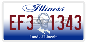 EF31343 license plate in Illinois