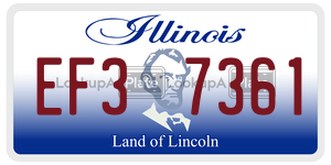 EF37361 license plate in Illinois