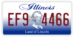 EF94466 license plate in Illinois