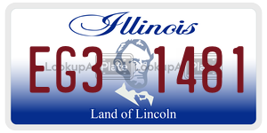 EG31481 license plate in Illinois