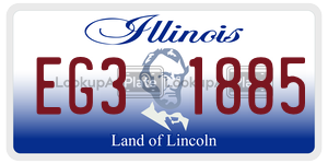 EG31885 license plate in Illinois