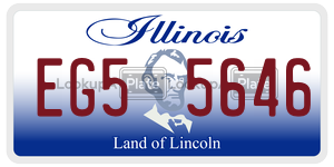EG55646 license plate in Illinois