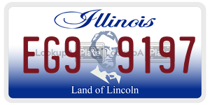 EG99197  license plate in IL