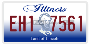 EH17561 license plate in Illinois