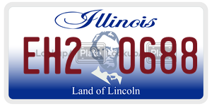 EH20688 license plate in Illinois
