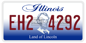 EH24292  license plate in IL