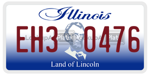 EH30476  license plate in IL