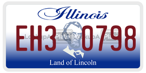 EH30798  license plate in IL