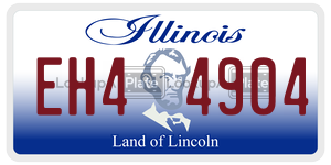 EH44904 license plate in Illinois