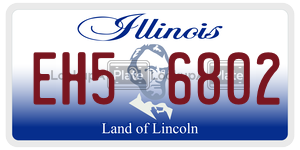EH56802  license plate in IL