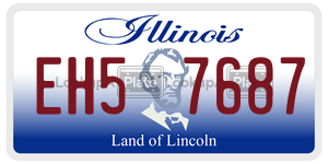 EH57687 license plate in Illinois