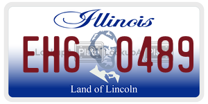 EH60489 license plate in Illinois