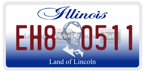 EH80511 license plate in Illinois