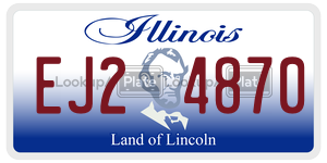 EJ24870  license plate in IL