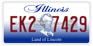 EK27429  license plate in IL