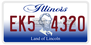 EK54320  license plate in IL