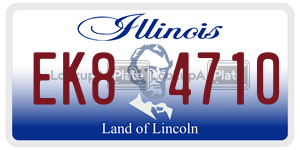 EK84710  license plate in IL