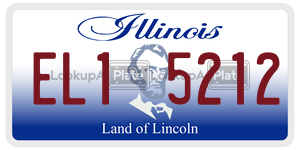 EL15212 license plate in Illinois