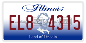 EL84315 license plate in Illinois
