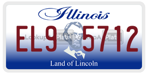 EL95712 license plate in Illinois