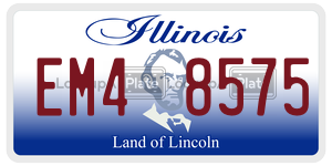 EM48575 license plate in Illinois