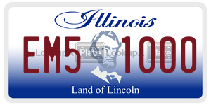 EM51000  license plate in IL