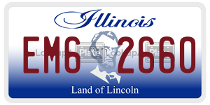 EM62660 license plate in Illinois