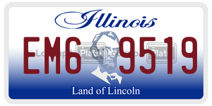 EM69519  license plate in IL