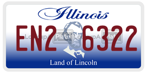EN26322  license plate in IL