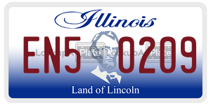 EN50209  license plate in IL
