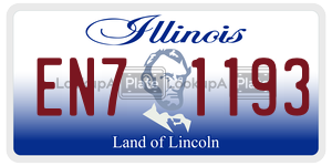EN71193  license plate in IL
