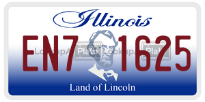 EN71625  license plate in IL