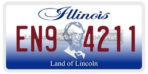 EN94211  license plate in IL