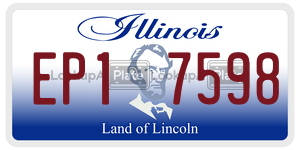 EP17598  license plate in IL