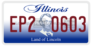 EP20603 license plate in Illinois