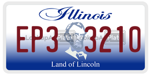EP33210  license plate in IL