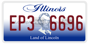 EP36696  license plate in IL