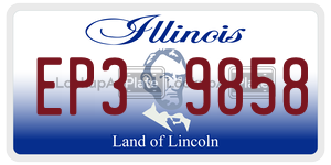 EP39858  license plate in IL