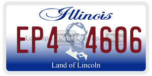 EP44606  license plate in IL