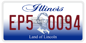 EP50094 license plate in Illinois