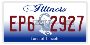 EP62927  license plate in IL