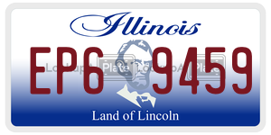 EP69459  license plate in IL